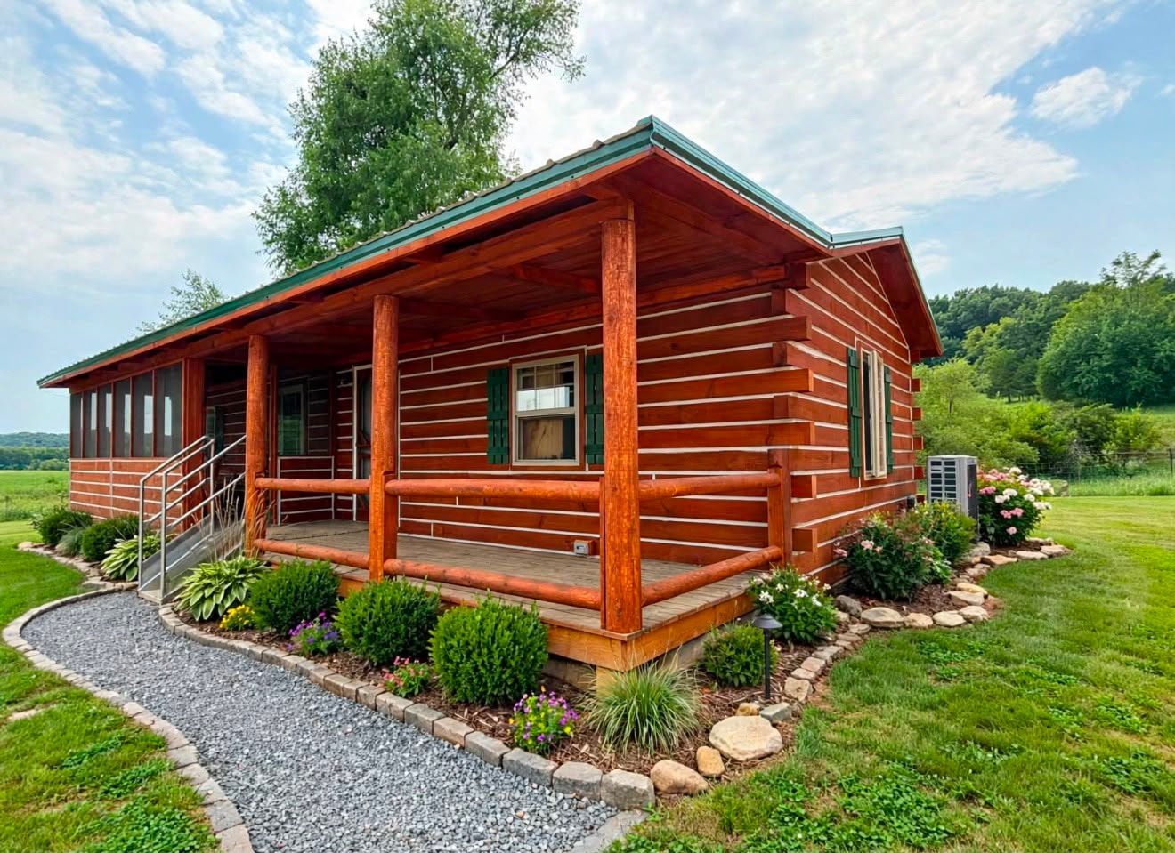 Wolf Creek cabin being built and installed on site